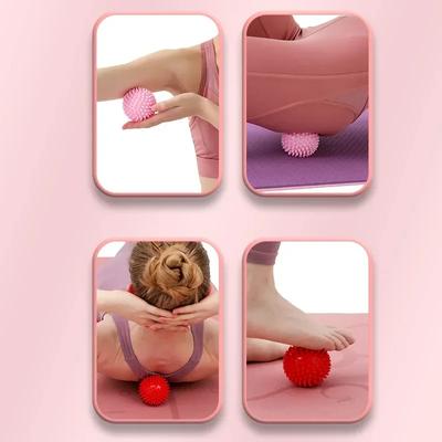 Прочный ПВХ колючий массажный мяч триггерная точка Спорт Фитнес руки ноги облегчение боли подошвенный фасциит Ежик 7 см шарики