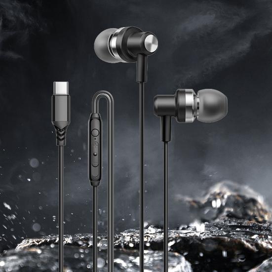 Wired Headphone Digital Bass Heavy Wire Decoding Type-C Phone Headset Home Supply