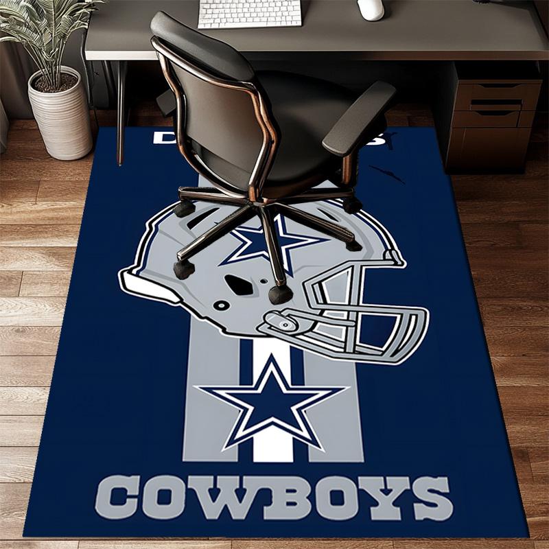 Cowboys Team Logo Rug Game Carpet, Floor Mat for Bedroom Living Room Entryway Rug, Home Decor Idea Gift for Christmas birthday