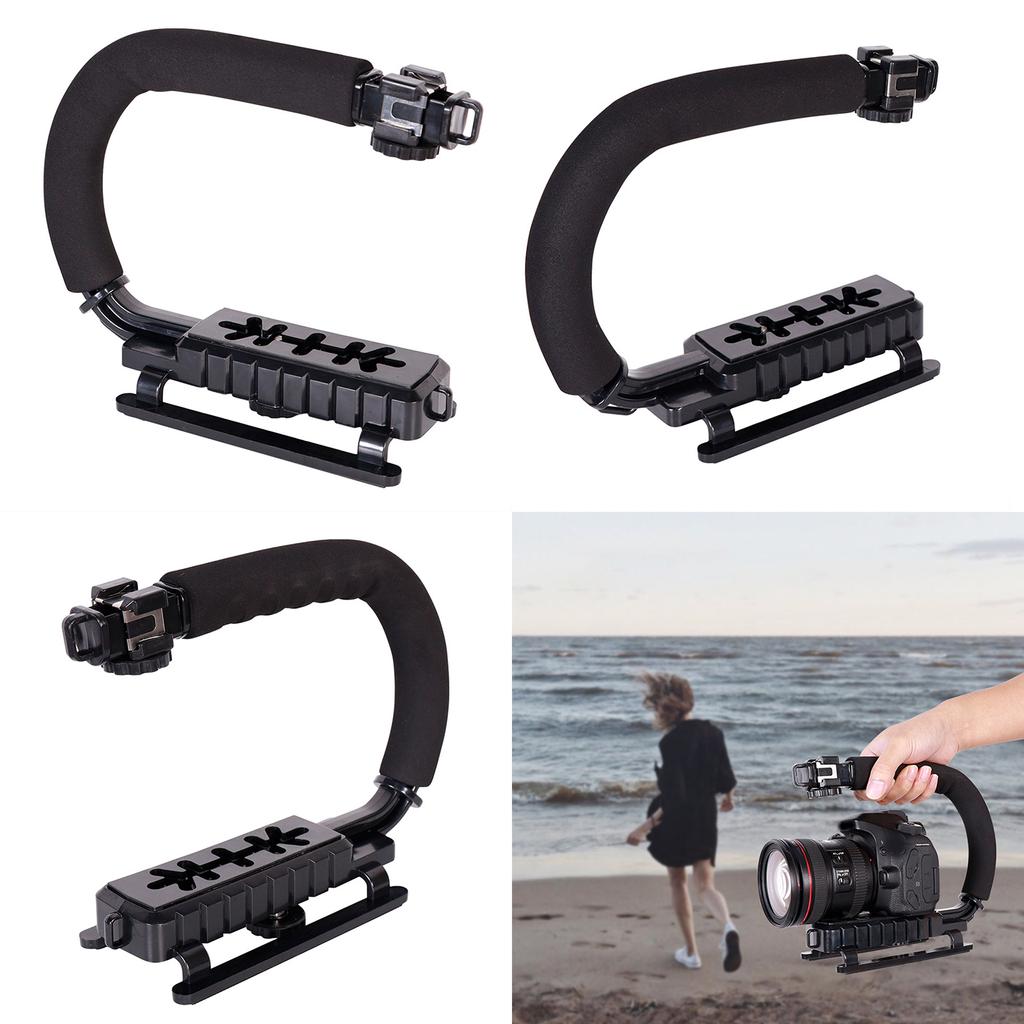 Держатель камеры U-Grip с винтовым креплением 1/4 и губчатой ручкой, идеально подходит для фото- и видеосъемки на открытом воздухе