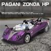 1:24 Pagani Zonda HP Barchetta Alloy Sports Car Model Die-cast Metal Racing Car Model Simulation Sound and Light Children's Toy Boy Gift