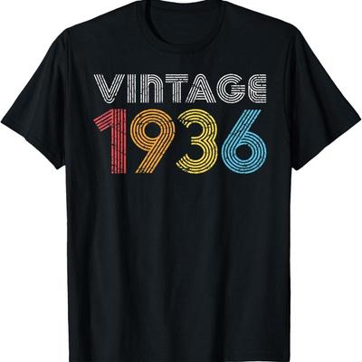 1936 Винтажная Футболка Для Родившихся В