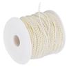 Faux Pearl Bead Garland String Round DIY Decoration Craft Clothing Accessories 3mm 50Meter RollBeige