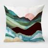 Chinese Style Mountain Pattern Decorative Pillowcase Living Room Bedroom Square Cushion Pillowcase