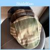 Retro Newsboy Plush Cap With Short Brim And Grid Design Fit For Autumn Fashion