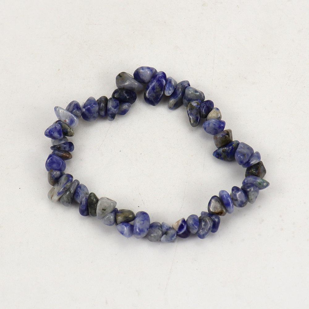Handmade Beaded Natural Crystal Crushed Stone Bracelet B54