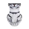 TikTok Animal Face Mask: Outdoor Ear-Hanging Sunscreen Neck Gaiter for Cycling, Ice Silk, Breathable, Summer-Ready