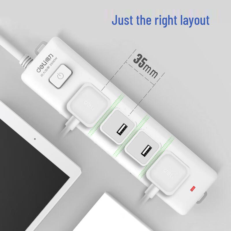 Deli Power Strip with Master Switch