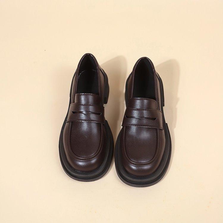 Японские маленькие кожаные туфли женские 2024 осень новые британские туфли на платформе черные туфли ретро jk униформа одиночные туфли