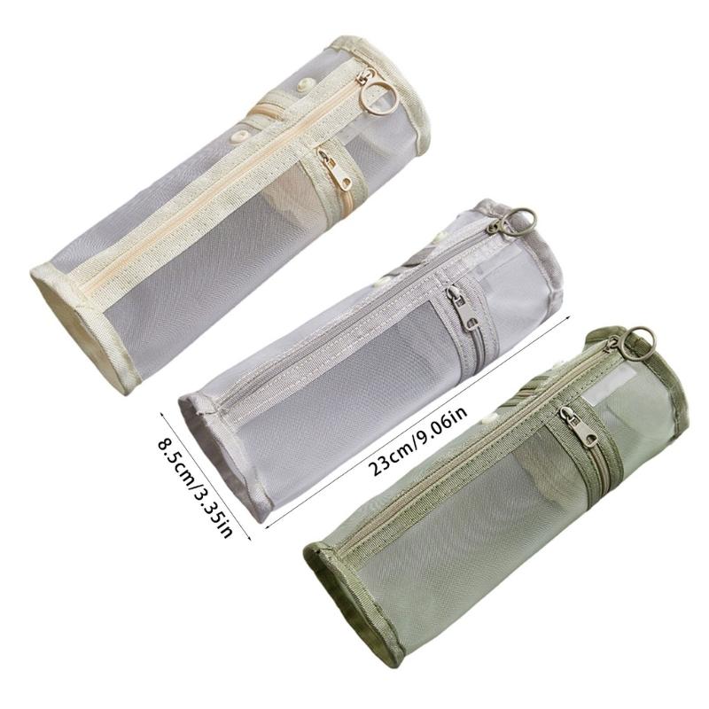 Пенал большой вместимости, сетчатый пенал, пенал в японском стиле, школьные и офисные принадлежности