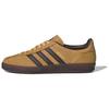 Кроссовки унисекс Gazelle Indoor Oat темно-коричневые бежевые IH4771
