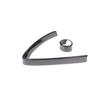 ABS Carbon Front Center Grille V Shape Cover Trim For Alfa Romeo Stelvio 2017-21