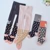 Spring  Autumn Cute Baby Tights Kids Girls Knit Tights Cotton Dot Pantyhose For Toddler Children Stockings Infant Stuff