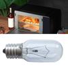 2Pcs E17 Oven Bulb High Temperature Resistance Professional Glass Microwave Stovetop Oven Lamp for Dryer