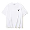 Off-White Летняя новинка 2026 года, футболка с коротким рукавом с принтом в виде граффити и стрелок, для мужчин и женщин