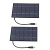 2PCS 2W Solar Panels High Conversion Rate DC5521 Output Rechargeable 3.7V Battery Solar Panel
