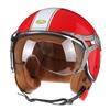 Vintage TT&COCASCOS Motorcycle Helmet Jet with Visor Motorbike Riding 3/4 Open Half Helmet Retro Scooter Capacete Moto