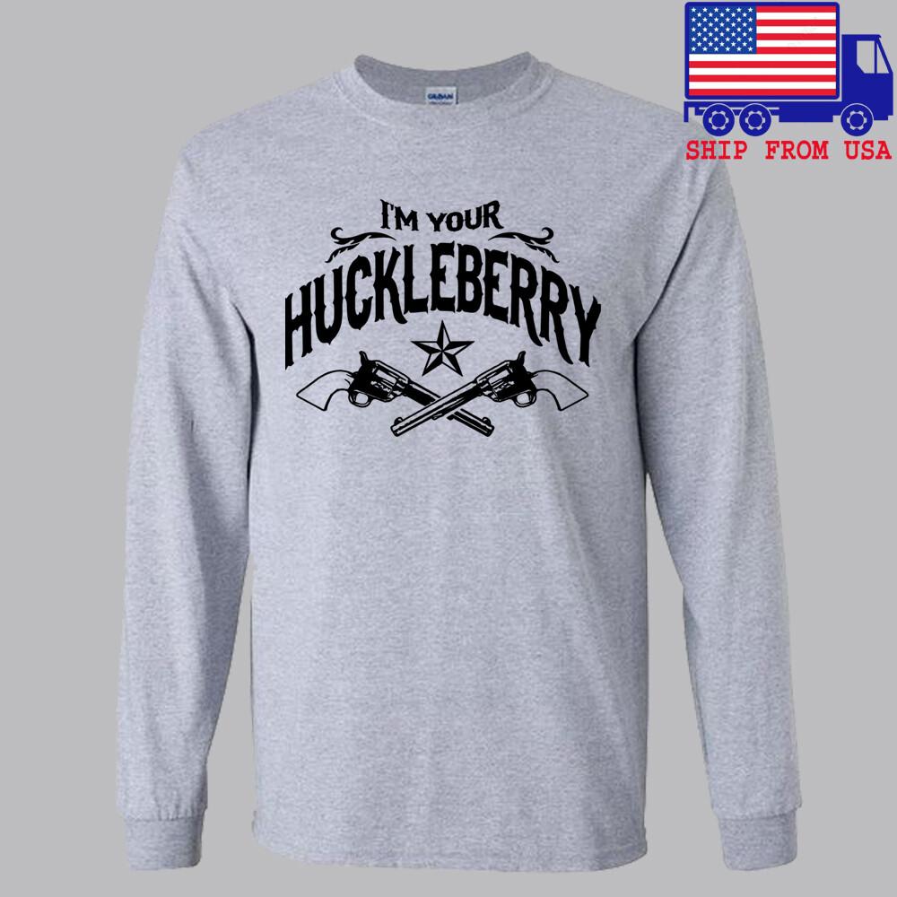 I#039;m Your Huckleberry Guns Tombstone Movie Grey Size S2XL Unisex T-Shirt