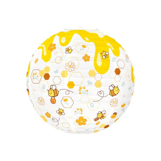 Подвесной бумажный фонарь, украшение, экологически чистый, без запаха, легко собирается, бумажный фонарь с пчелиной тематикой, украшение для праздничной вечеринки