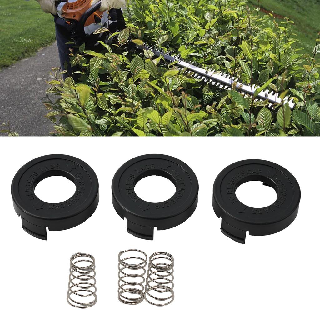 3pcs Spool Cover For Black&Decker ST4500 Lawn Mower Parts Replacement String Trimmer Bump Cap Garden Tool Accessories