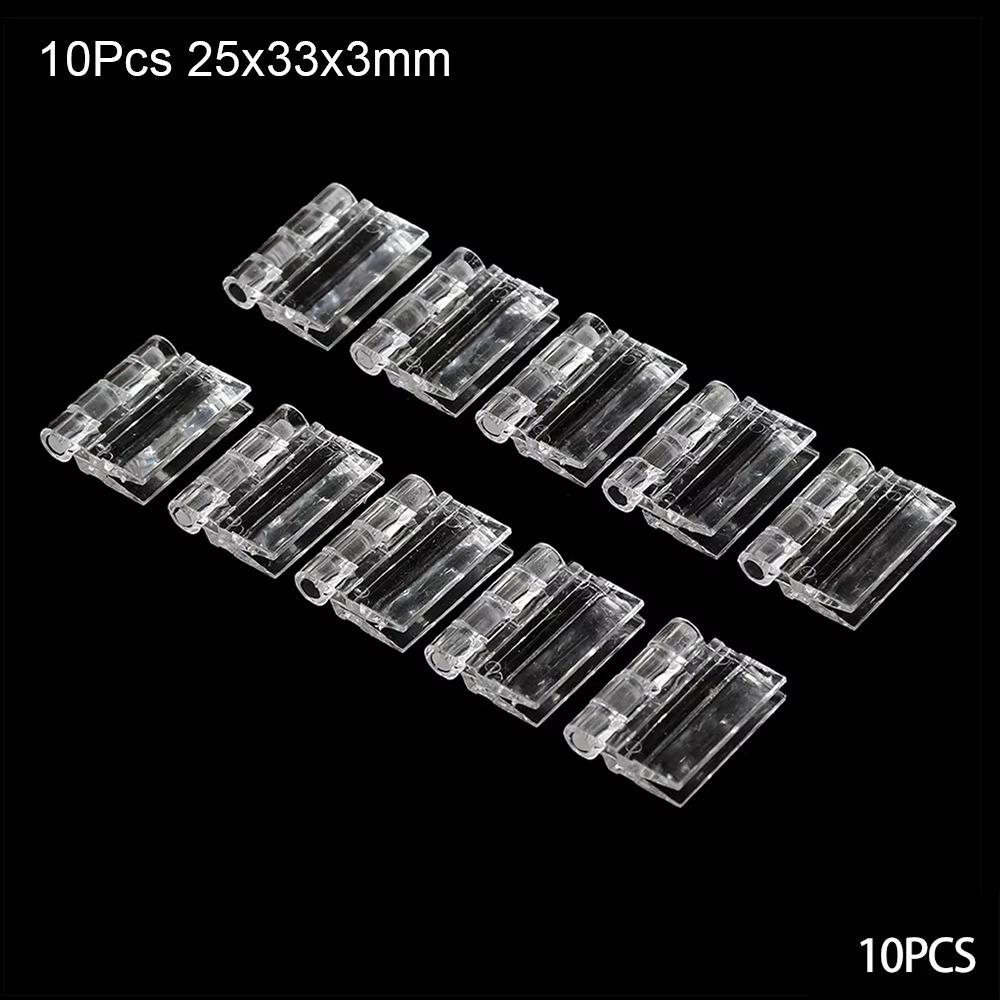 10 шт. Прозрачная складная петля Акриловая мебельная фурнитура Новые дверные петли Сделай сам Дверца шкафа Коробка