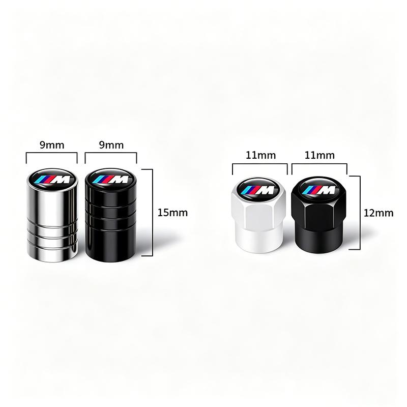4Pcs Car Wheel Air Stem Cover Tire Valve Dustproof Caps For BMW E92 E38 E60 G80 G07 G42 G14 G15 G16 F82 X5 X3 M2 M3 M4 M5 M6 M7 GMWBX1