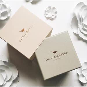 Authorized Distributor Burton Watch Ladies OB16MF10 Marble Floral Chalk Blue Rose Gold [OLIVIA BURTON]Olivia &