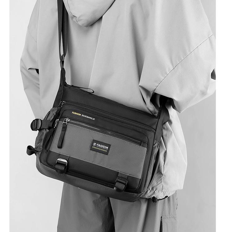 Новые мужские сумки через плечо, мужские нейлоновые сумки на плечо, сумки-мессенджеры для мальчиков, мужские сумки для путешествий, повседневная большая сумка серого цвета
