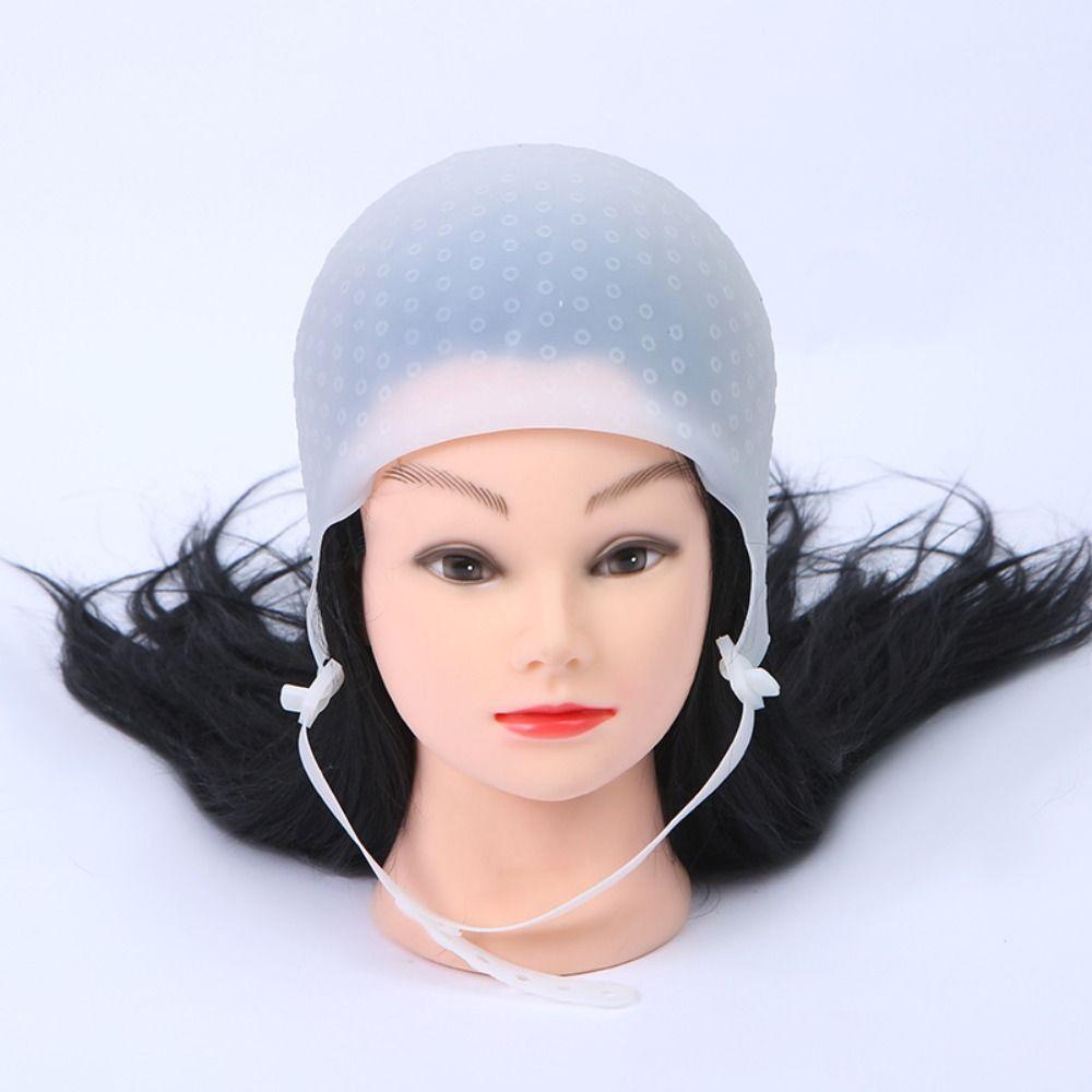 Salon Professional Silicone Cap Highlighting Dye Cap Hook Hair Styling Tools Hair Coloring Hat