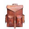 Real Goat Leather Bag Rucksack Backpack Vintage Laptop Simple Real Messenger