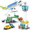 0930 Aviation World Civil Aviation Airport Aircraft Assembly Model Boy Small Particle Assembly Building Blocks No Box