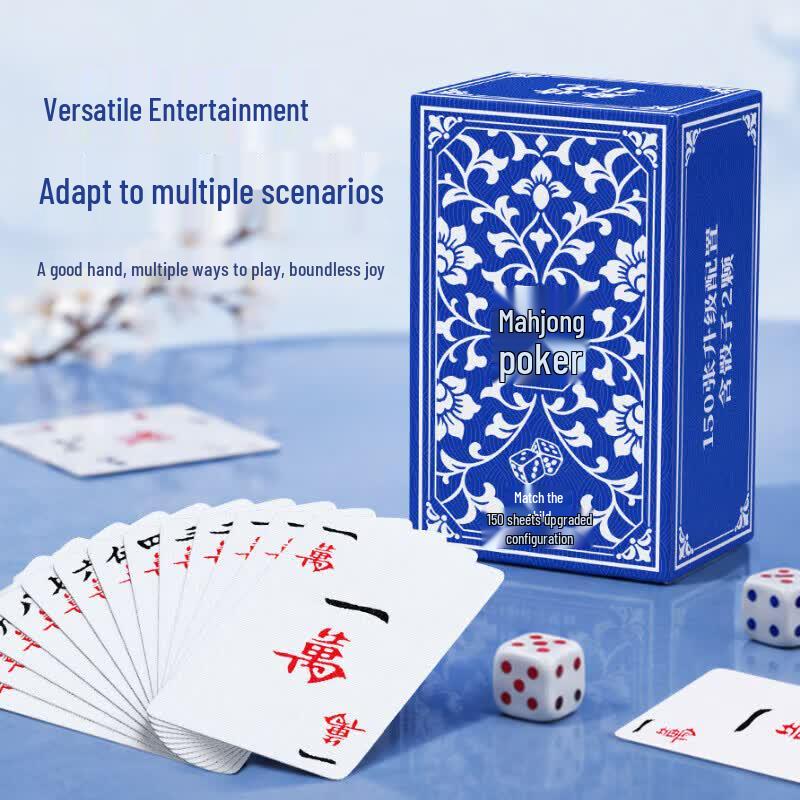 Анти-пик фиолетовые карты для игры в маджонг