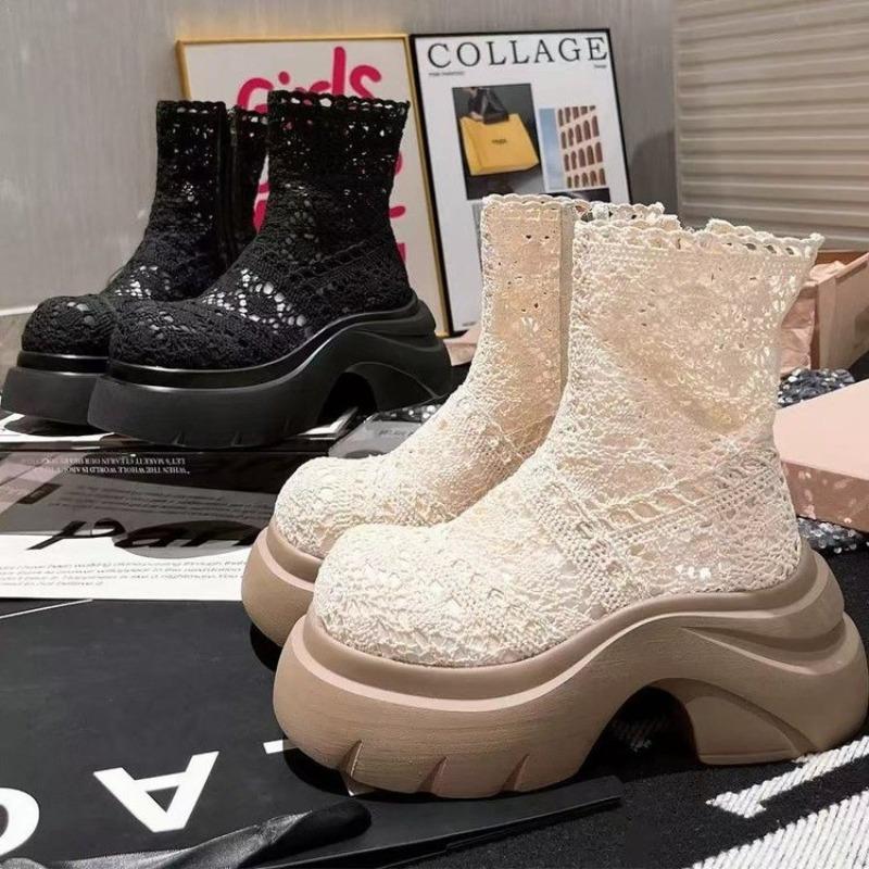 Fashion Women Platform Ankle Boots Fashion New Summer Shoes Designer 2025 Trend Cool Boots Sandals Chunky High Heels Shoes Woman Zapatos