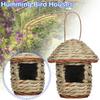 Handwoven Straw Bird Nest Parrot Hatching Outdoor Garden Hanging Hatching Breeding House Nest Bird Accessory