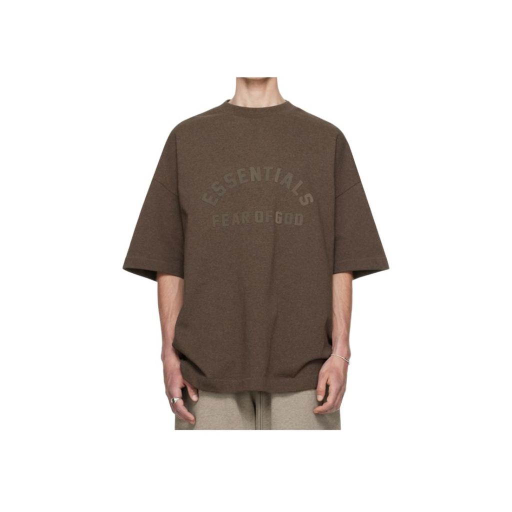 Fear of God Мужская футболка Essentials Heavy с короткими рукавами из верескового дерева, коричневая 125SU242002F