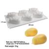 3D Силиконовые формы для муссовых тортов с фруктами: Груша, Яблоко, Ананас, Персик, Дуриан, Малина.