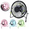4 Inch Metal Mute Portable USB Charged Table Cooling Fan Home Office Air Cooler