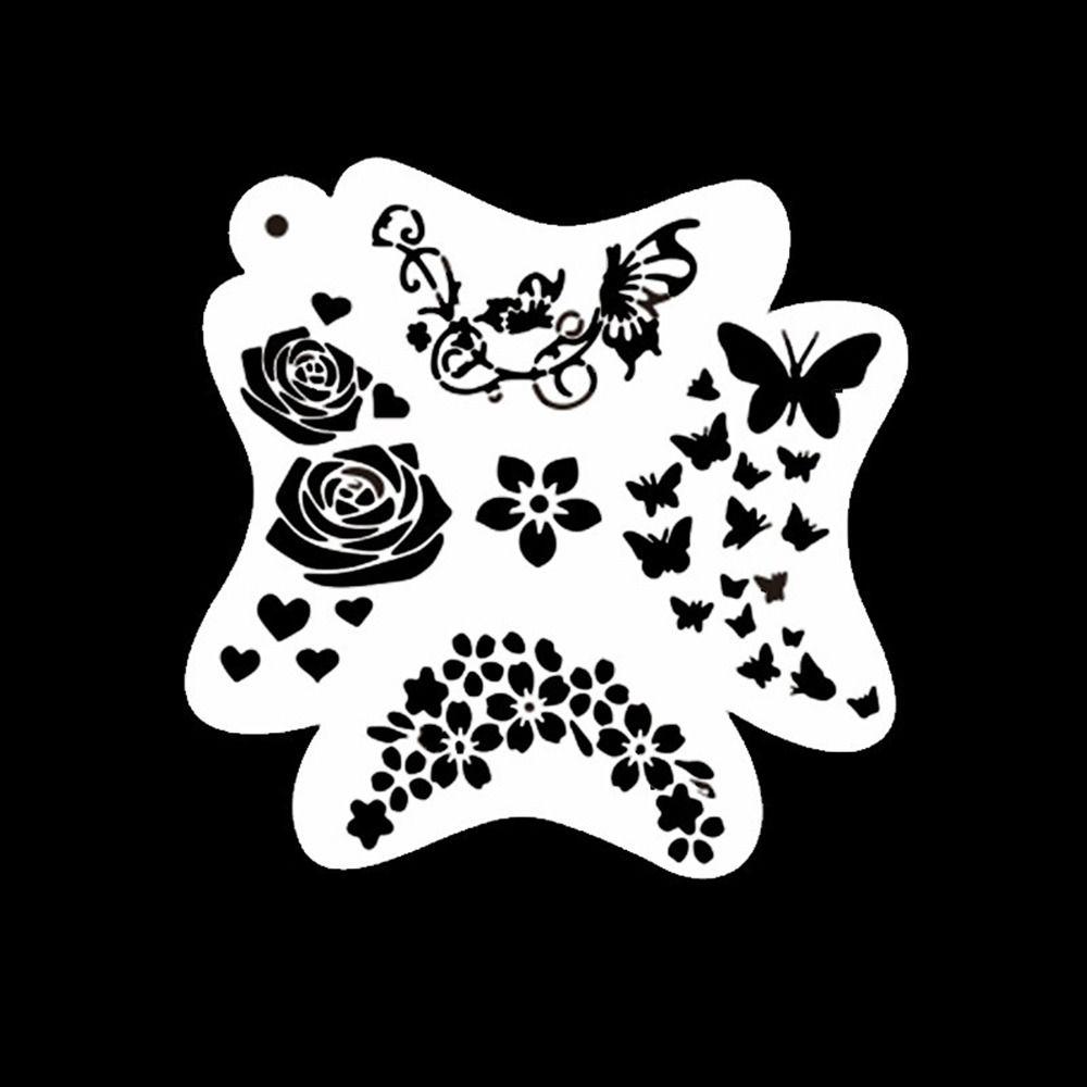 Ручная роспись лица, шаблоны для рисования, многоразовые инструменты для макияжа своими руками, трафареты для рисования боди-арта