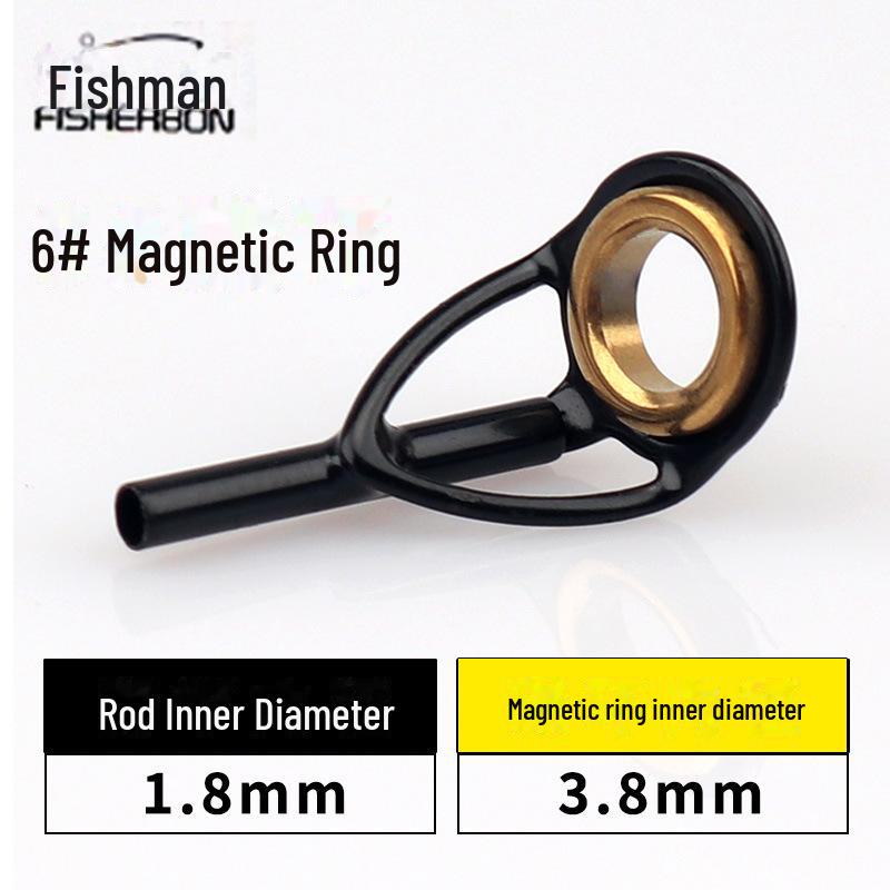 Кольцо Fisherman's Bang Black Gold Rock Rod Tip Ring - Аксессуар для модификации морского удилища Luya
