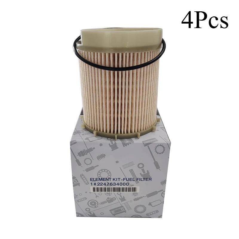 4Pcs Fuel Filter Element KIT For Ssangyong Korando C/Sports/Turismo Rexton OEM Parts 2247634000