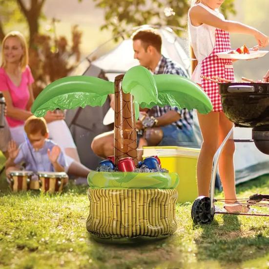 Надувное ведро для льда, держатель для кактуса и пальмы, многоразовый охладитель для напитков на пляже, для пикников и кемпинга