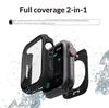 Чехол для Apple Watch Series 11/10/9/8/7/SE/3/6/5 Защитное стекло для экрана 360° Полностью защитная крышка-бампер из закаленного стекла для лица + Задний бампер из поликарбоната