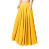 Spring New Women's Elastic Waist Pocket Solid Color Breathable Half Body Pleated Skirt Micro Elastic Polyester Long Dresses