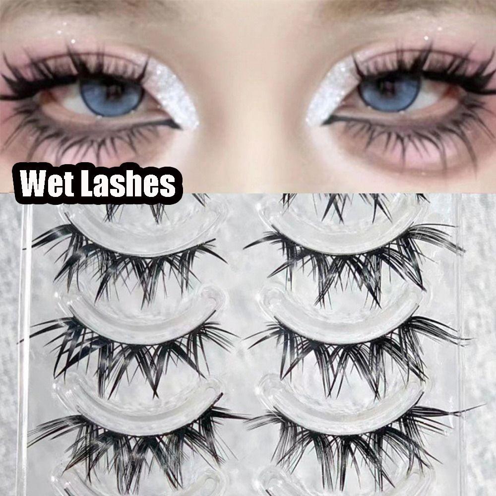 Japanese Wet Eye Lashes Thick Anime Fake Lashes Women's Beauty False Eyelashes for Comic Cosplay