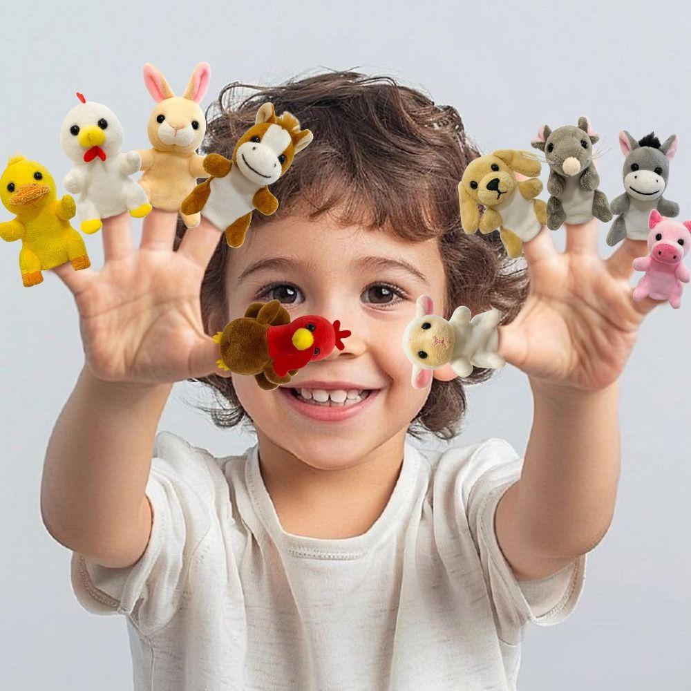 Storytelling Animal Hand Puppet Role Play Puppets Plush Toy Birthday Gift Finger Puppet  Kids Toy