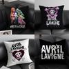 AAvril LavigneE Singer Cushion Cover Pillowcase Ultra Soft Skin Friendly Fabric Cloud Like Comfort Concealed Zipper