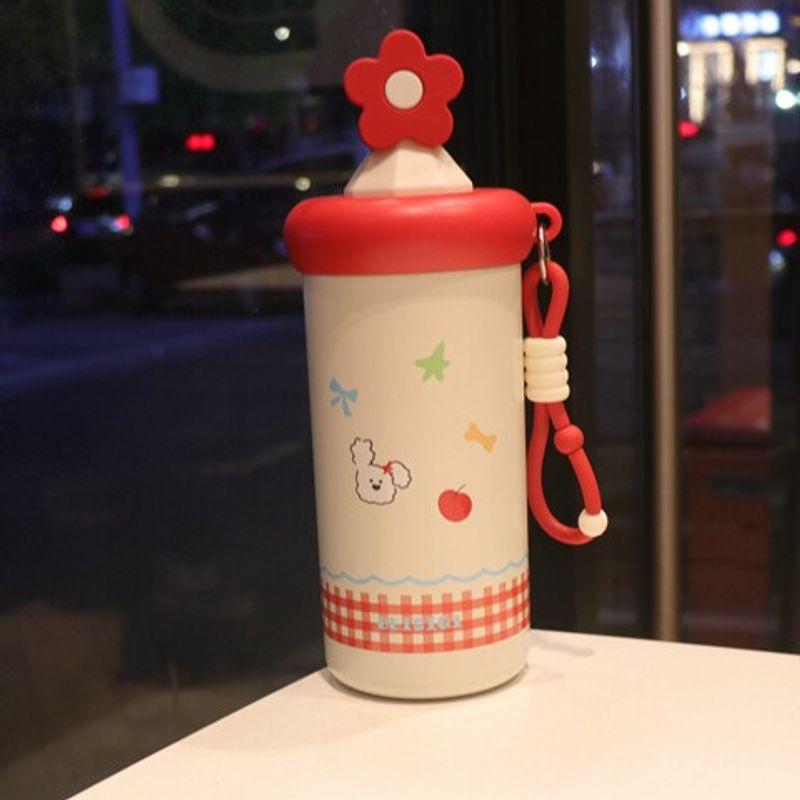 Insulated Cup with Large Capacity and Straw, Portable Water Bottle for Girls, Stylish 2025 New Model, Special Cup for Students Going to School