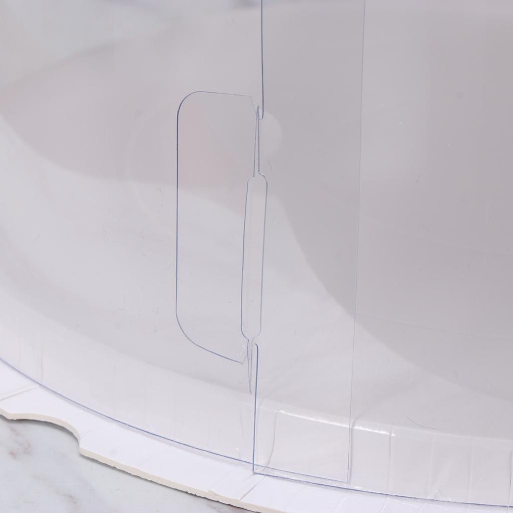 Пластиковая прозрачная коробка для торта, круглая упаковка для торта, коробки-органайзер для домашнего магазина десертов (белый цвет)