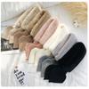 Coffee Color Faux Fur Rabbit Women Autumn Winter Thicken Warm Knitted Wool Scarf Neck Guard Scarves