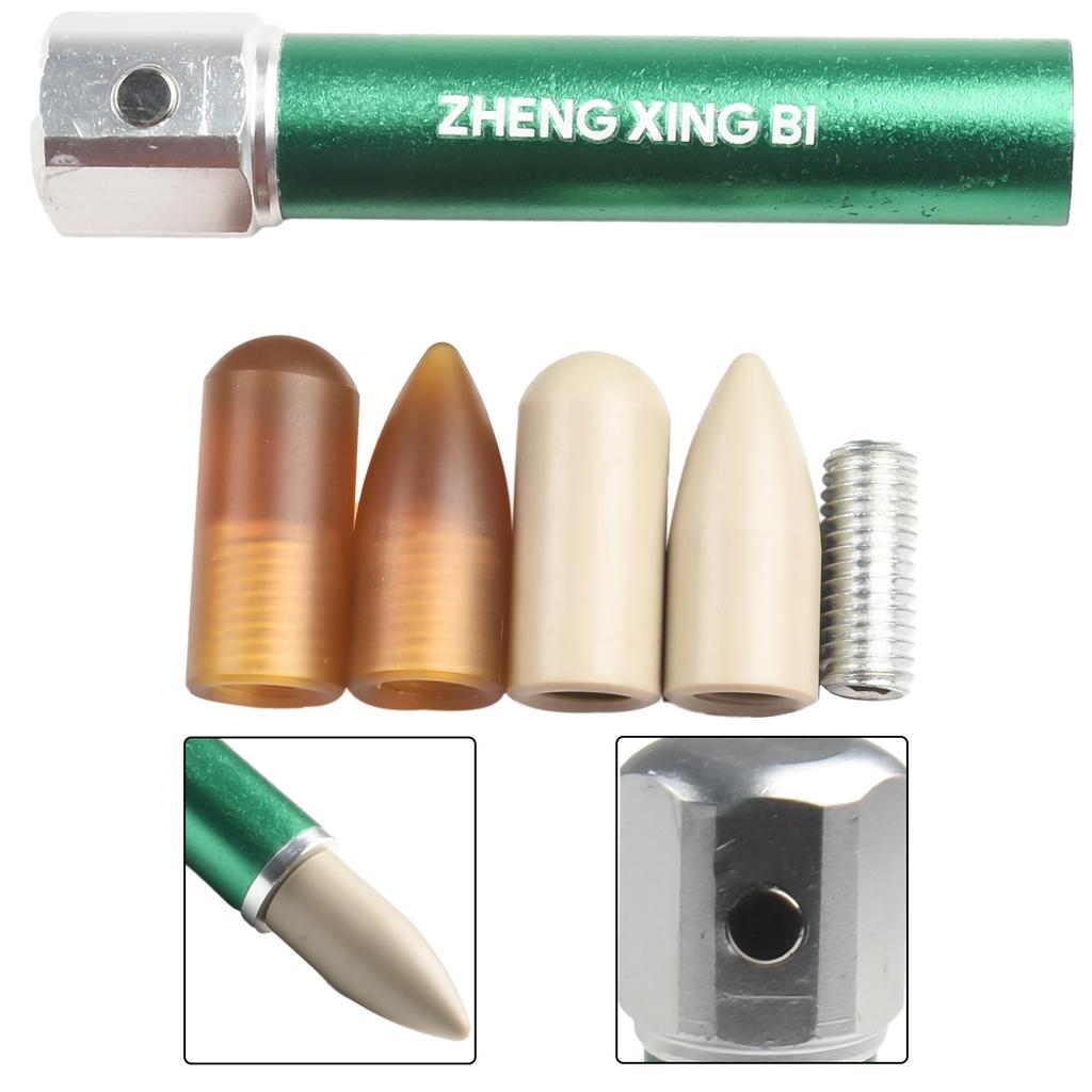 Автомобильные аксессуары Knock Tap Down Pen Универсальное применение 4x Замена головки автомобиля Paintless Green Knock-Tools PEI